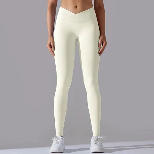 Brigid Cross Waist Leggings: Booty Lifting, High Waist Design für Inspirierende Stärke und Regeneration