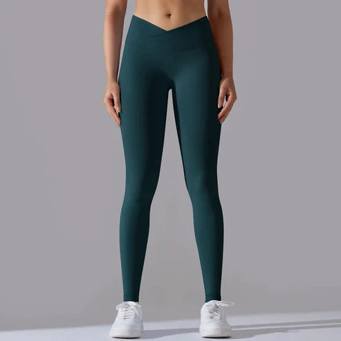 Brigid Cross Waist Leggings: Booty Lifting, High Waist Design für Inspirierende Stärke und Regeneration