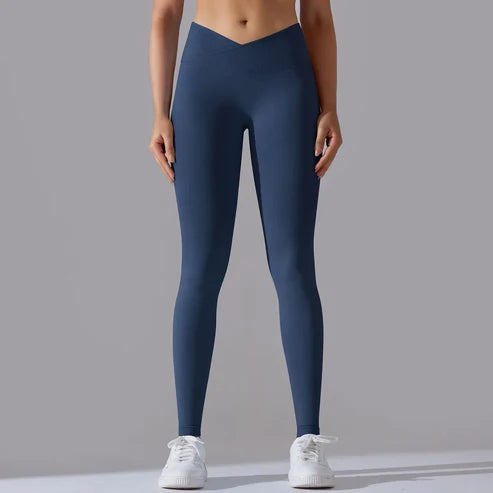 Brigid Cross Waist Leggings: Booty Lifting, High Waist Design für Inspirierende Stärke und Regeneration