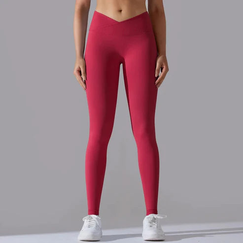 Brigid Cross Waist Leggings: Booty Lifting, High Waist Design für Inspirierende Stärke und Regeneration