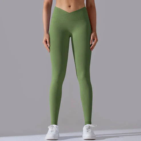 Brigid Cross Waist Leggings: Booty Lifting, High Waist Design für Inspirierende Stärke und Regeneration