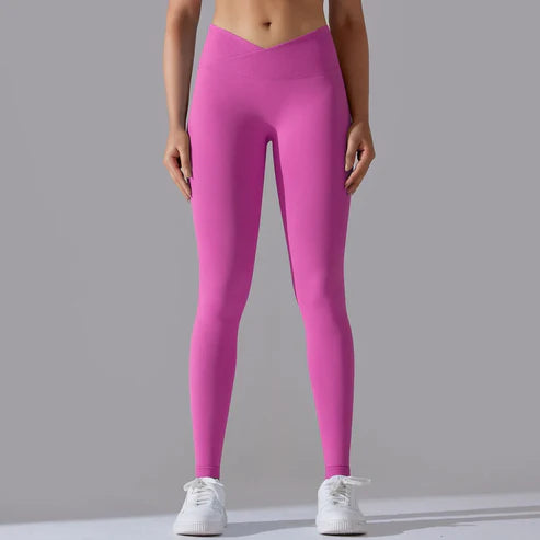 Brigid Cross Waist Leggings: Booty Lifting, High Waist Design für Inspirierende Stärke und Regeneration